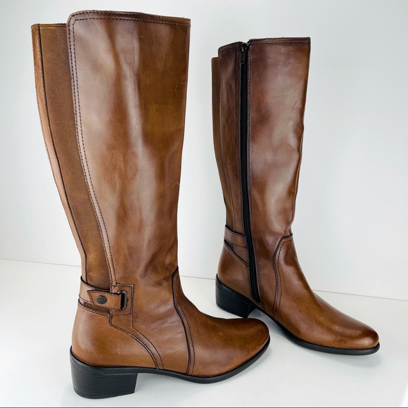 bussola Shoes - 📌SOLD📌 BUSSOLA STYLE ANTWERPEN TAN LEATHER TALL BOOTS